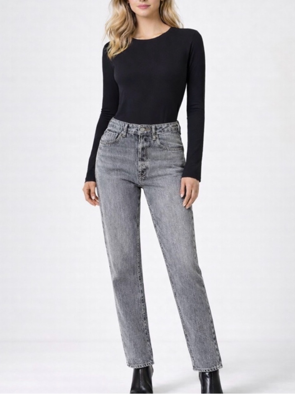 AGOLDE 90s Pinch Waist High Rise Straight Leg Jeans Size 27 - Picture 8 of 9